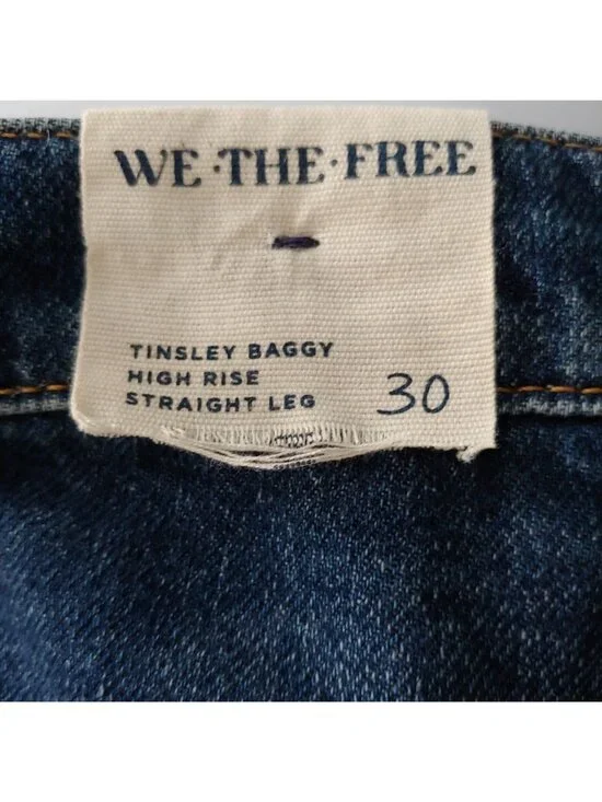 We The Free Tinsley Baggy High Rise Straight Leg  Boho 30 - Picture 9 of 12